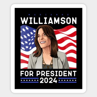 Marianne Williamson 24 For President 2024 Magnet